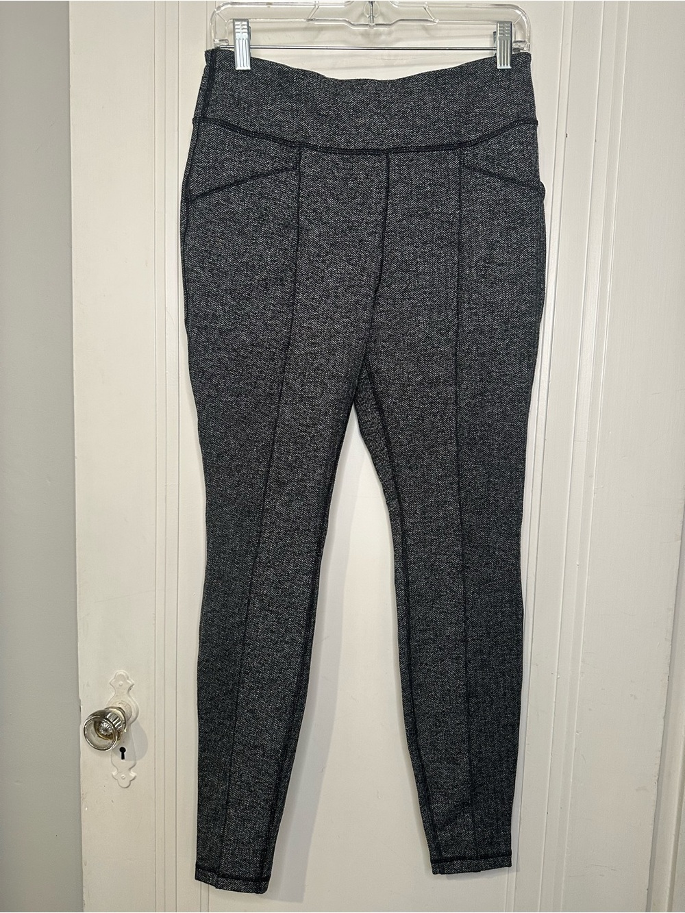 Duluth Trading Co Gray Ponte High-Waist Slim Leggings
